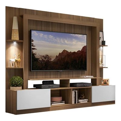 "Estante Com Suporte Tv 65"" E Leds Berlim Multimóveis V3384"