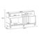 Rack Bancada Graci 1.3 Com Mesa De Centro Sky Com Tampo De Vidro Castanho Off White – Hb Móveis