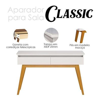 Aparador Para Sala Classic Off White - Imcal
