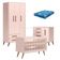 Quarto De Bebê Q Encanto Retrô Rosa Com Colchão Ortobom - Qmovi