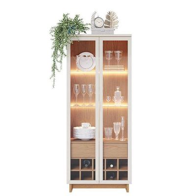 Cristaleira Guanabara Off White Freijó Com Aparador Para Sala Buffet Vitória Freijó Off White – Colibri