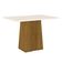 Mesa De Jantar Elisa 120 Cm Tampo Reto Nature Off White – Henn