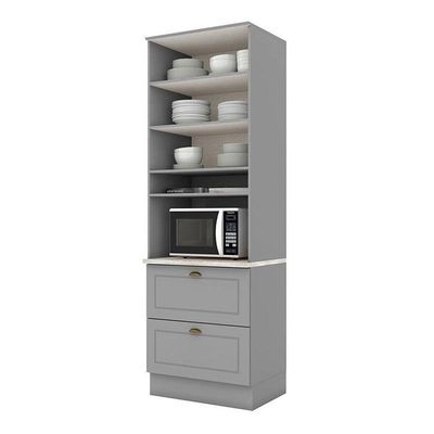 Torre Quente 1 Forno Nova York Cinza Com Tampo Calcare – Henn