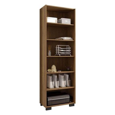 Livreiro Ambiente Office Com Portas Pequenas Freijó - Móveis Leão