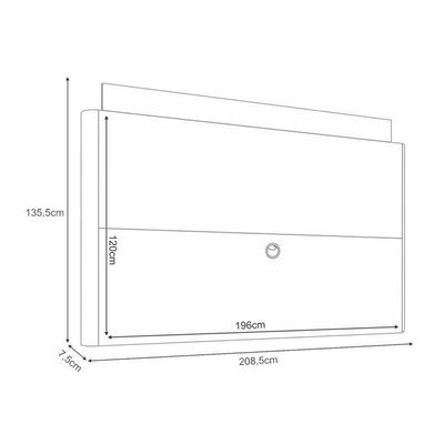 Home Suspenso Galax Com Aparador Vivant Champanhe Off White - Hb Móveis