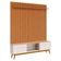 Rack Bancada Classic 2 Gavetas Com Painel Para Tv Suspenso Ripado Loft 1.8 Off White Nature - Imcal