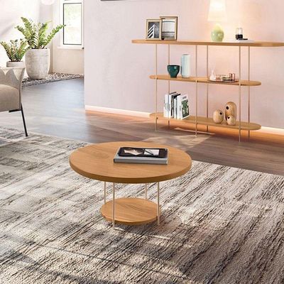 Aparador Infinity E Mesa De Centro Sky Cinamomo – Hb Móveis