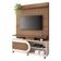 Estante Home Theater órbis Castanho Off White - Hb Móveis