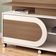 Estante Home Theater órbis Castanho Off White - Hb Móveis