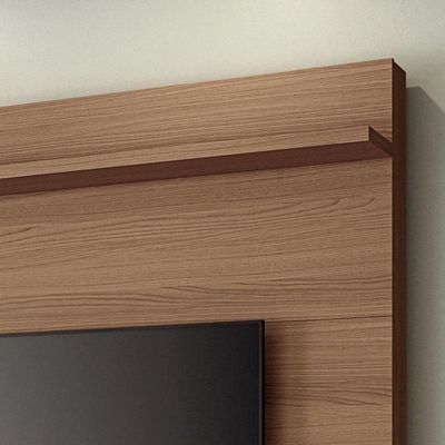 Estante Home Theater órbis Castanho Off White - Hb Móveis