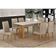 Mesa De Jantar Ambiente Júlia 160x80cm Cinamomo Off White Com 6 Cadeiras Lara Veludo Bege - Valdemóveis