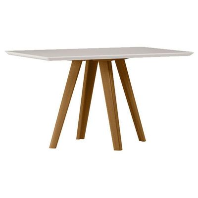 Mesa De Jantar 160x90 Cm Mariah Com Vidro Ype Off White – New Ceval