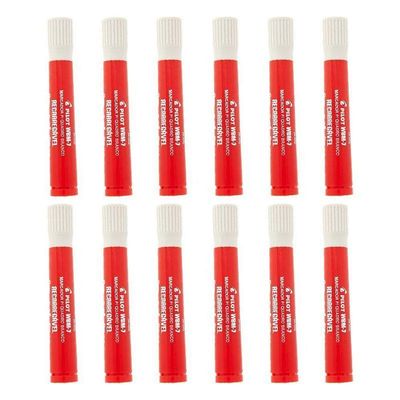 Caixa De Pincel Marcador Para Quadro Branco Recarregável Wbm-7 12 Unidades Vermelho - Pilot
