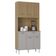 Cozinha Kit Cassia 6 Portas E 1 Gaveta Damasco Ripado Off White- Poquema