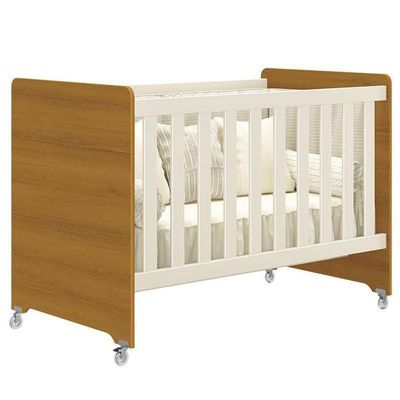 Quarto De Bebê Zaki E Berço Americano Evolution 4 Em 1 Areia Acetinado Savana Com Colchão Ortobom - Reller