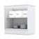 Balcão 2 Portas 80 Cm Nova York Branco Com Tampo Cooktop Calcare – Henn