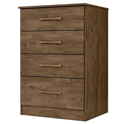 Cômoda Gaveteiro Ambiente Ms913 Castanho Wood - Moval