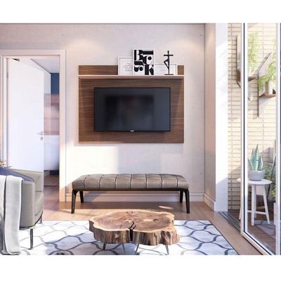 Painel Para Tv Suspenso Maia Nogueira Real Off White - Colibri