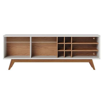 Rack Bancada Ambiente Noronha 1.8 Off White Matte Freijó – Colibri