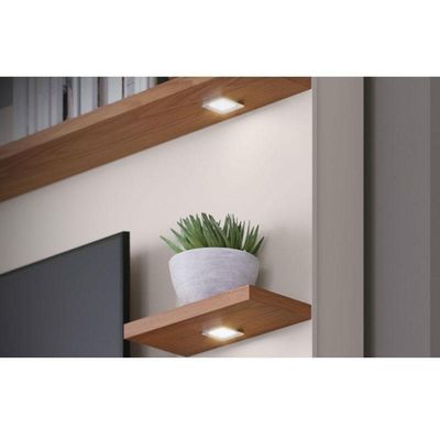 Estante Home Theater Campeche Freijó Off White Matte - Colibri