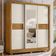 Guarda Roupa Casal Bahamas 3 Portas Freijó Off White Com Espelho - Moval