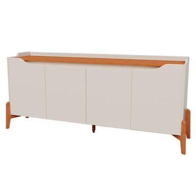 Aparador Para Sala Buffet Ambiente Studio 1.6 Off White Nature - Imcal