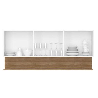 Armário Aéreo Line 3 Portas 150 Cm Supremo Freijó - Kits Paraná