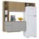 Cozinha Suspensa Com Balcão Mel 163 Cm Damasco Ripado Off White– Poquema