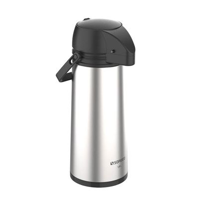Garrafa Térmica 1,9L Aço Inox ampola de vidro Single Soprano