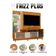 Estante Home Theater Ambiente Frizz Plus Com Rodízios Cinamomo Off White - Madetec