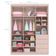 Cômoda E Guarda Roupa Infantil Blenda Rosa Acetinado - Phoenix Baby