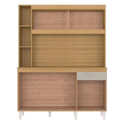 Cozinha Ambiente Kit Duda 140 Cm Damasco Off White – Poquema