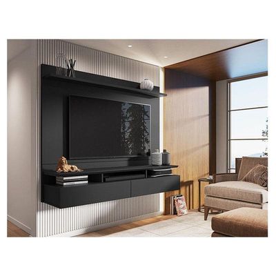 Painel Para Tv Home Suspenso Noruega Preto - Móveis Leão