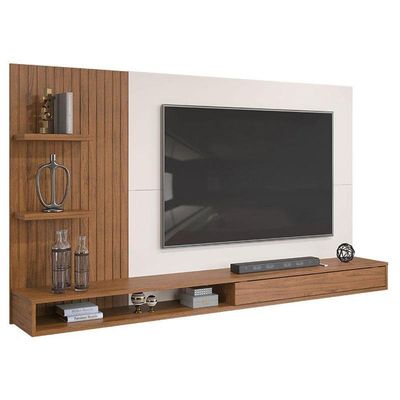 Painel Para Tv Bento Freijó Off White - Dj Móveis