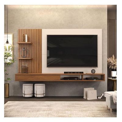 Painel Para Tv Bento Freijó Off White - Dj Móveis