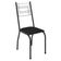 Mesa De Jantar Thais 70x70 Cm Com Granito Ocre Itabira Com 4 Cadeiras 063 Preto - Artefamol