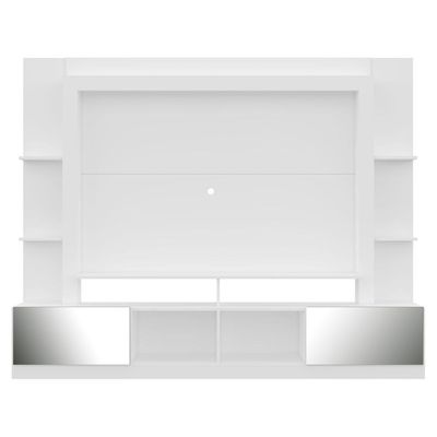 Estante Com Espelho Para Tv Até 65´´Fg3390 Branca/lacca Fumê