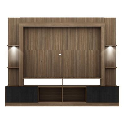 Estante Com Leds Para Tv Até 65´´Fg3392 Madeirada/preta