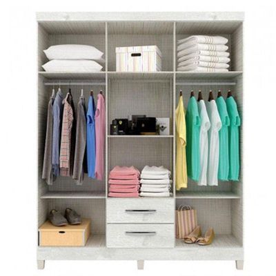 Quarto De Bebê 6 Portas Ternura Baby Com Berço Americano Doce Sonho 100 Branco Brilho Com Colchão Ortobom - Incorplac