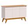Aparador Para Sala Buffet Ambiente Classic 3 Portas Com Gaveta Off White Nature - Imcal