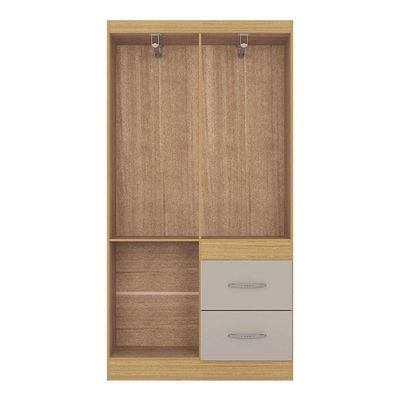 Guarda Roupa Solteiro Ambiente Milão 4 Portas Damasco Off White – Poquema