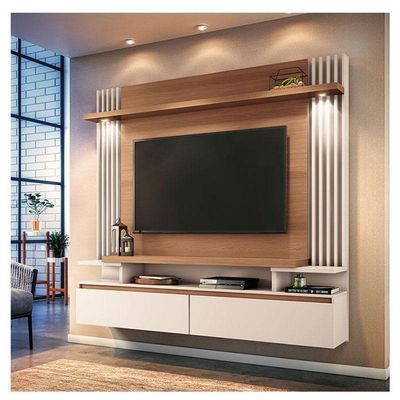 Painel Para Tv Home Suspenso Cosmo Nature Off White - Hb Móveis
