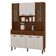 Kit Cozinha Ambiente Golden 8 Portas Nogueira Off White Ripado - Kits Paraná