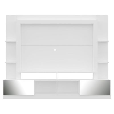 "Estante Tv 65"" Portas C/ Espelho Multimóveis V3390 Branca"