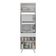 Paneleiro 2 Portas 63cm Para Forno E Microondas Veneza Multimóveis V3679 Branco Branco