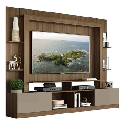 "Estante Com Suporte Tv 65"" E 2 Portas Oslo Multimóveis V3386"