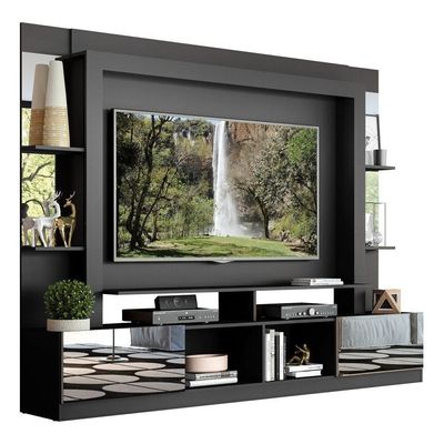 "Estante Com Suporte Tv 65"" E Espelho Oslo Multimóveis V3381"