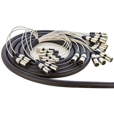 Multicabos Conectores Xlr 24 Vias Cirilo Cabos - 3 Metros