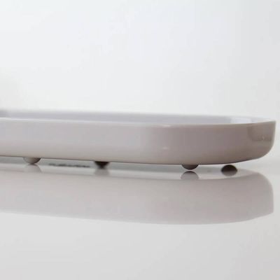 12 Bandejas Ovais Decorativas 16x8cm Brancas Ou Buffet Organização Aperitivo