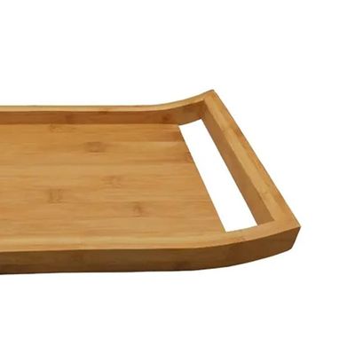 Bandeja com alça em bambu com toque rústico Kenya 35x24,5x5cm